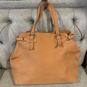 Prada Tan Leather Tote Bag